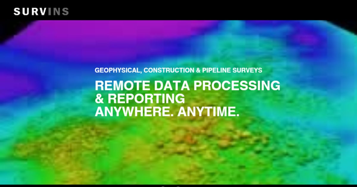 Remote data processing pipeline inspection and geophysical survey